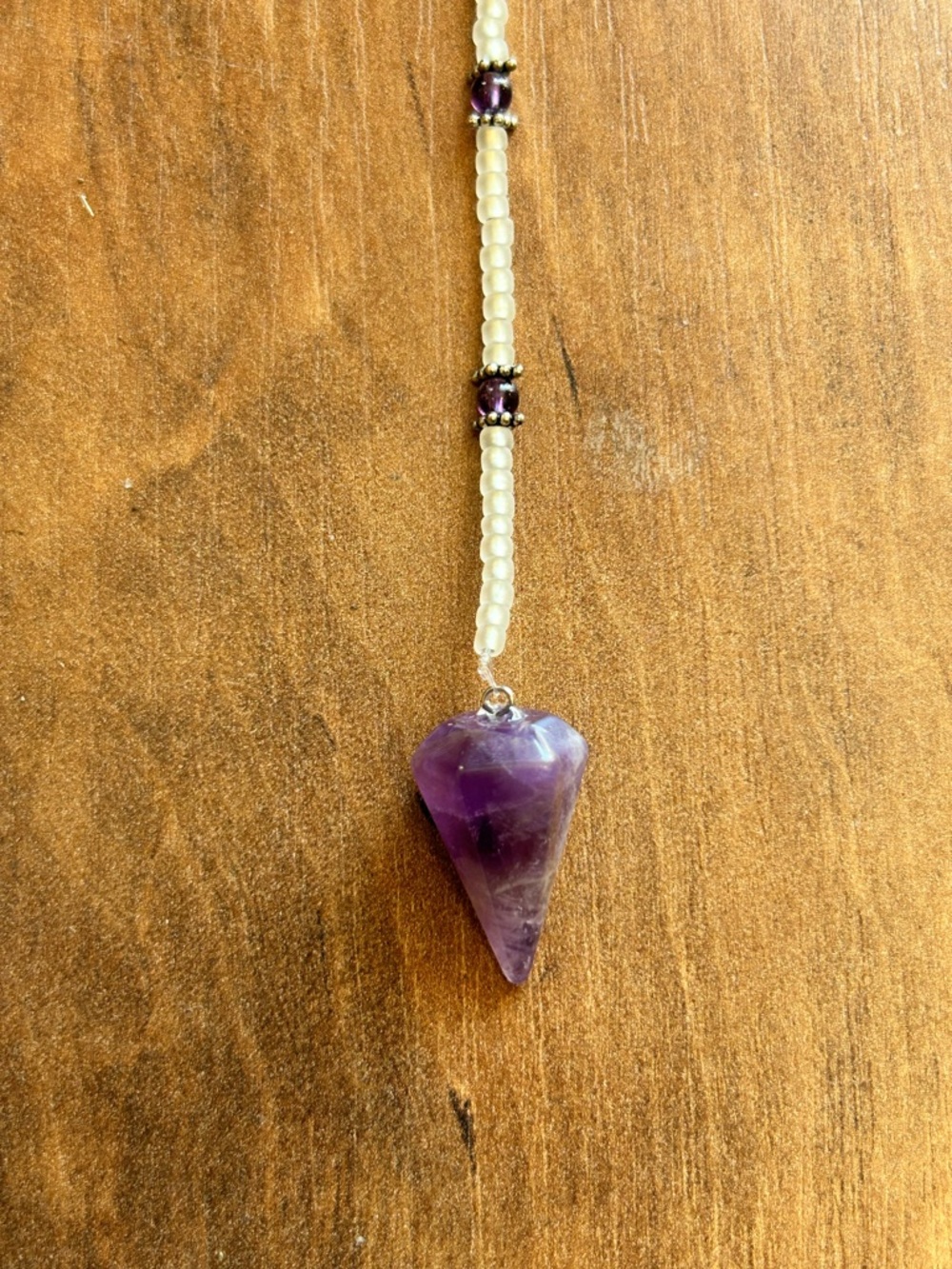 Purple Amethyst Point Pendulum